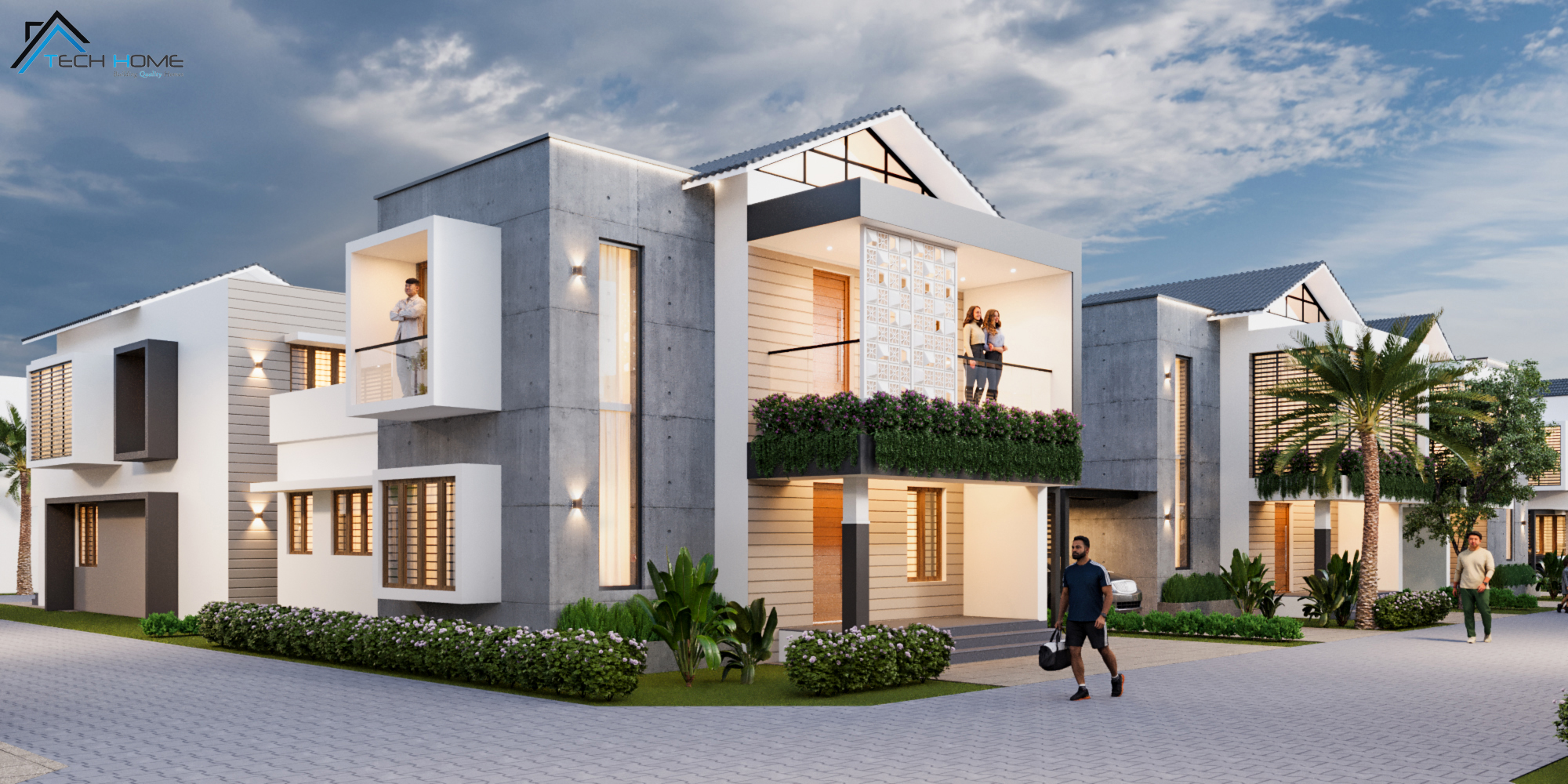 Elegant bedroom with a minimalist style